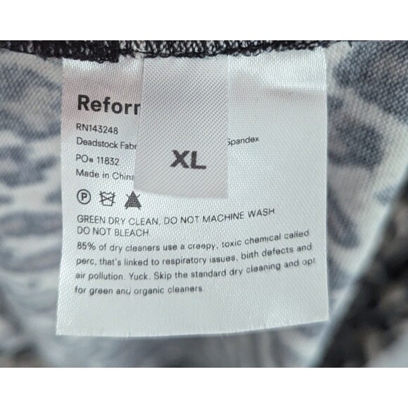 Reformation Lexi Mini Dress Women's Size XL Scar Leopard Print Faux Wrap Dress - Picture 5 of 10